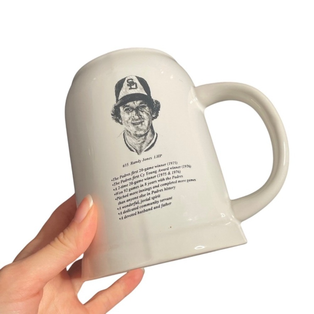 Viejas Casino Turf‎ Club Ceramic Mug Randy Jones Pitcher Graphic